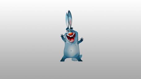 Playful Bunny Strikes a Pose wallpaper
