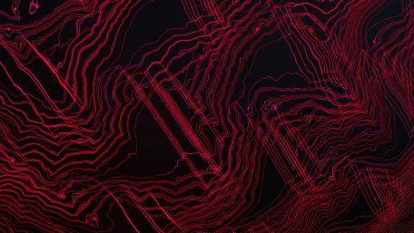Dynamic Red and Black Waves Art wallpaper