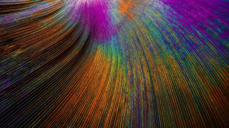 Vibrant Feathered Abstract Art wallpaper