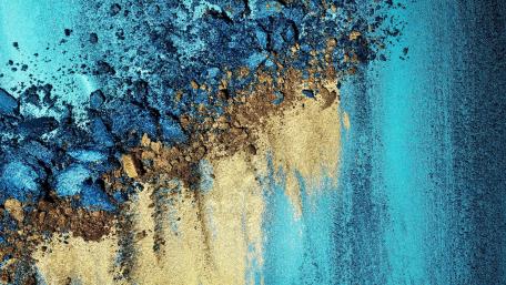 Shimmering Sands and Azure Splendor wallpaper