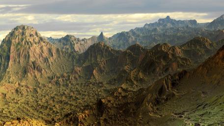 Majestic Mountain Landscape for Serenity Lovers wallpaper