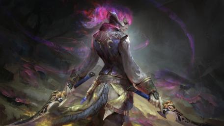 Bold Warrior of the Fantastical Realm wallpaper