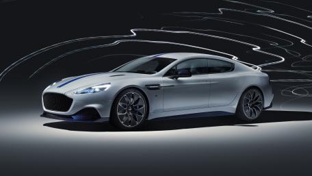 Sleek Elegance of the Electric Aston Martin Rapide wallpaper
