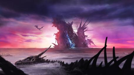 Dragon skeleton wallpaper