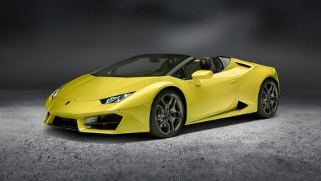 Vibrant Yellow Lamborghini Huracan LP Design Inspiration wallpaper