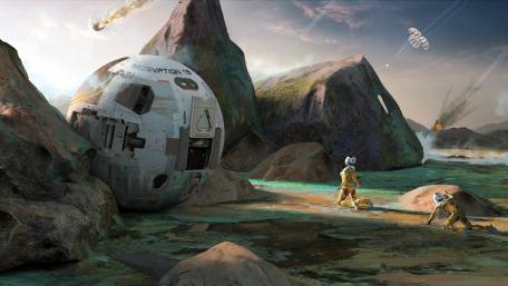 Alien Planet Exploration wallpaper