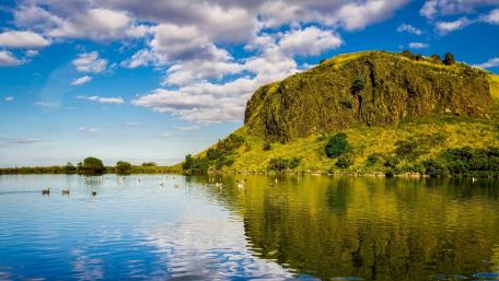 Serenity of Nature by a Tranquil Lake wallpaper