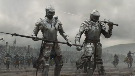 Medieval Knights Ready for Battle wallpaper