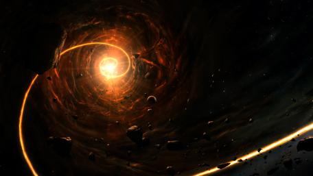 Journey to the Heart of a Black Hole wallpaper