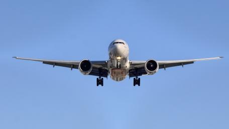 Majestic Flight of the Boeing 777 wallpaper