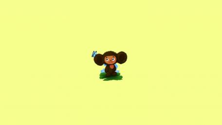 Cheburashka's Joyful Day Under the Sun wallpaper