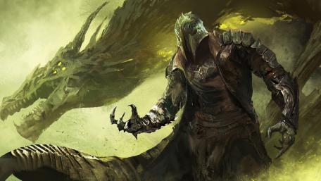 Dragon Rider in a Mystical Realm wallpaper