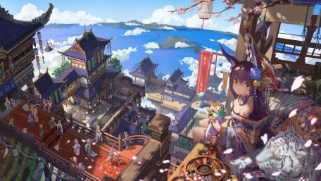 Enchanting Anime Cityscape with a Dreamy Vibe wallpaper