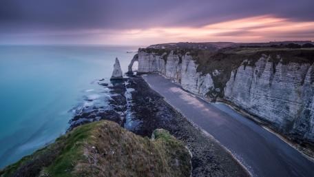 Etretat sunrise wallpaper