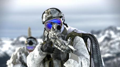 Elite Soldier in Arctic Gear wallpaper