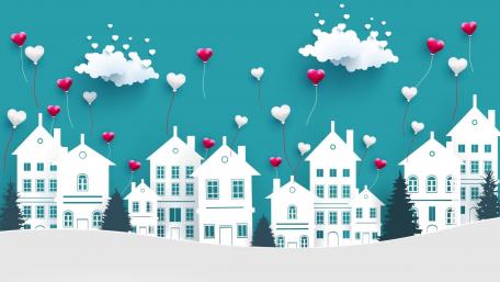 Charming City of Love Wallpaper wallpaper