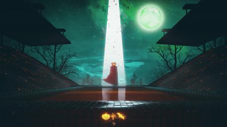 Halloween Night Enchantment: The Pumpkin Head Ritual wallpaper