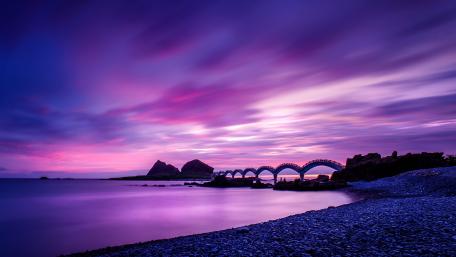 Sanxiantai Arch Bridge, Taiwan wallpaper