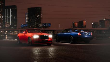 Rolls-Royce Dawn Under City Lights wallpaper