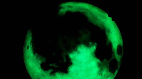 Tokyo Moon green wallpaper