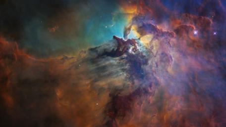 Lagoon Nebula Celestial Vista wallpaper