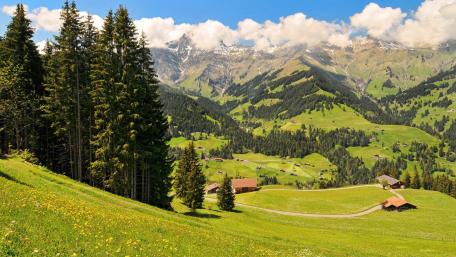 Majestic Swiss Alps Landscape wallpaper