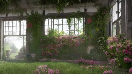 Overgrown wallpaper