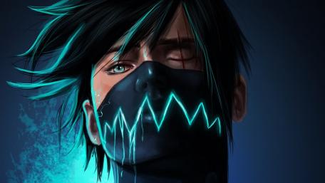 Winking masked guy wallpaper
