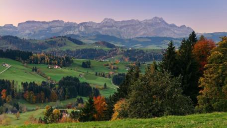 Autumn Serenity in the Alps wallpaper