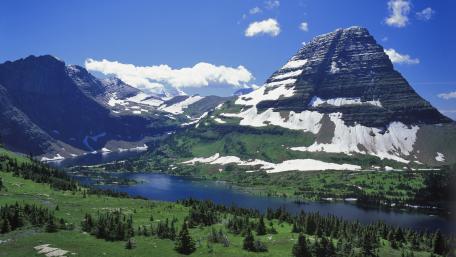 Bearhat Mountain from Hidden Lake Overlook wallpaper