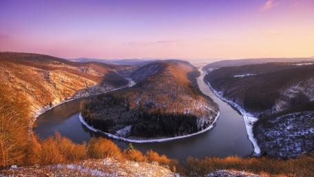 Saar river wallpaper