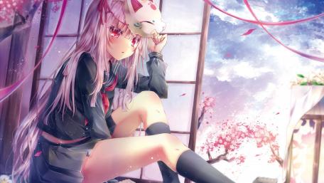 Spring Reflections in Anime Style wallpaper