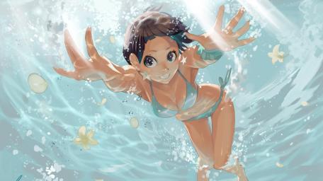 Joyful Underwater Adventure wallpaper