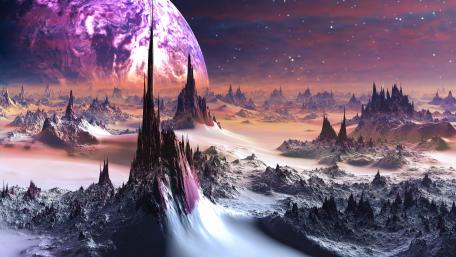 Prickly planet wallpaper