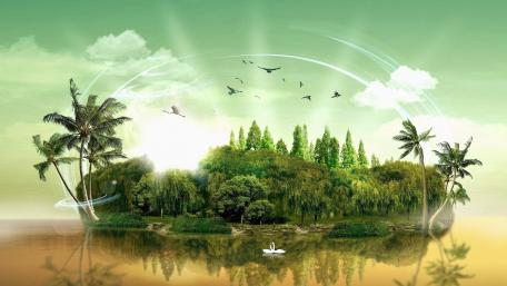 Fantasy island wallpaper