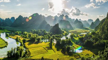 Non Nuoc geological park of Cao Bang wallpaper