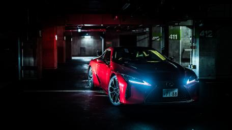 Lexus LC 500 in an Enigmatic Night Scene wallpaper