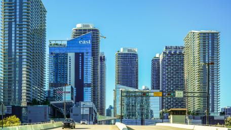 Skyscrapers in Miami, FL wallpaper
