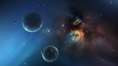 Galactic Harmony: Celestial Dance Across the Sky wallpaper