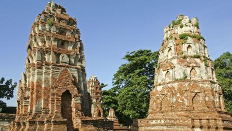 Ancient Temples Under Blue Skies wallpaper