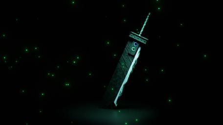 Enigmatic Laser Sword in Darkness wallpaper