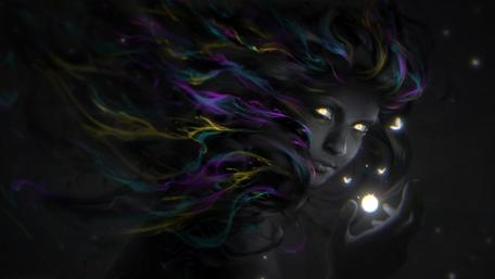 Mystical Whisper in the Abyss wallpaper