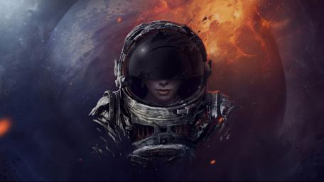 Female  astronaut wallpaper