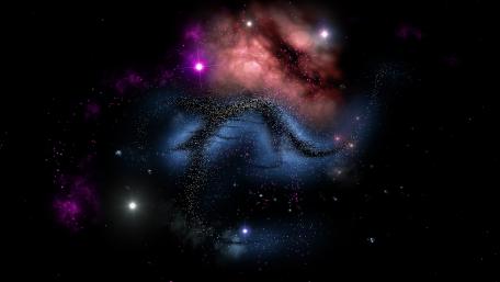 Nebula Symphony in Space Art wallpaper