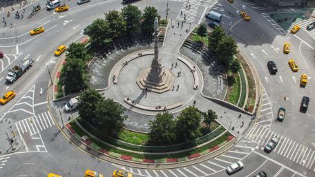 Columbus Circle in New York City wallpaper