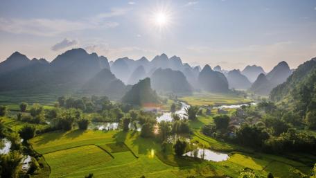 Non Nuoc geological park of Cao Bang wallpaper