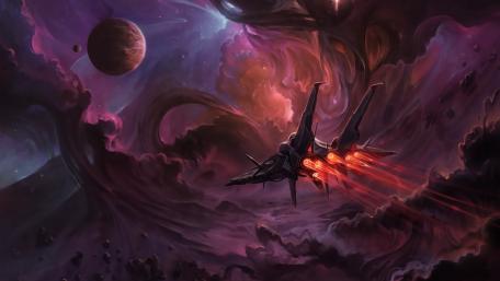 Soaring Through Cosmic Wonders wallpaper