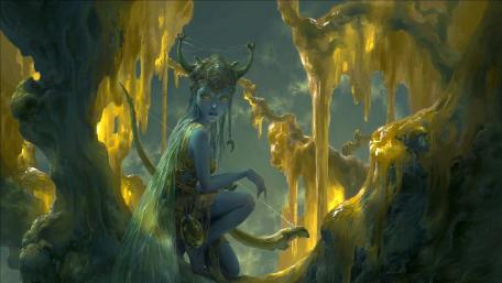Mystical Fairy in an Enchanted Realm wallpaper