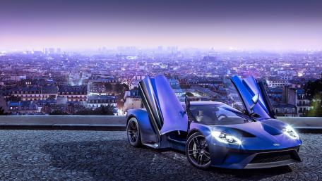 Ford GT: A Dream Car with Scissor Doors wallpaper