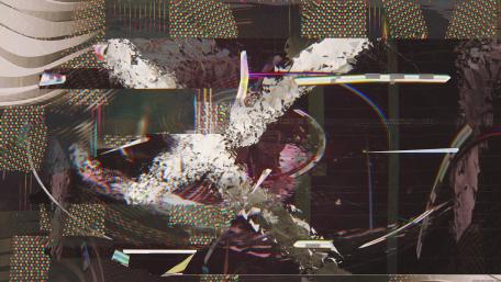 Vibrant Chaos of Glitch Art wallpaper